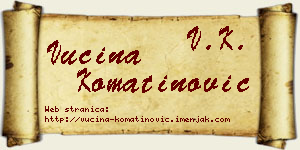 Vucina Komatinović vizit kartica